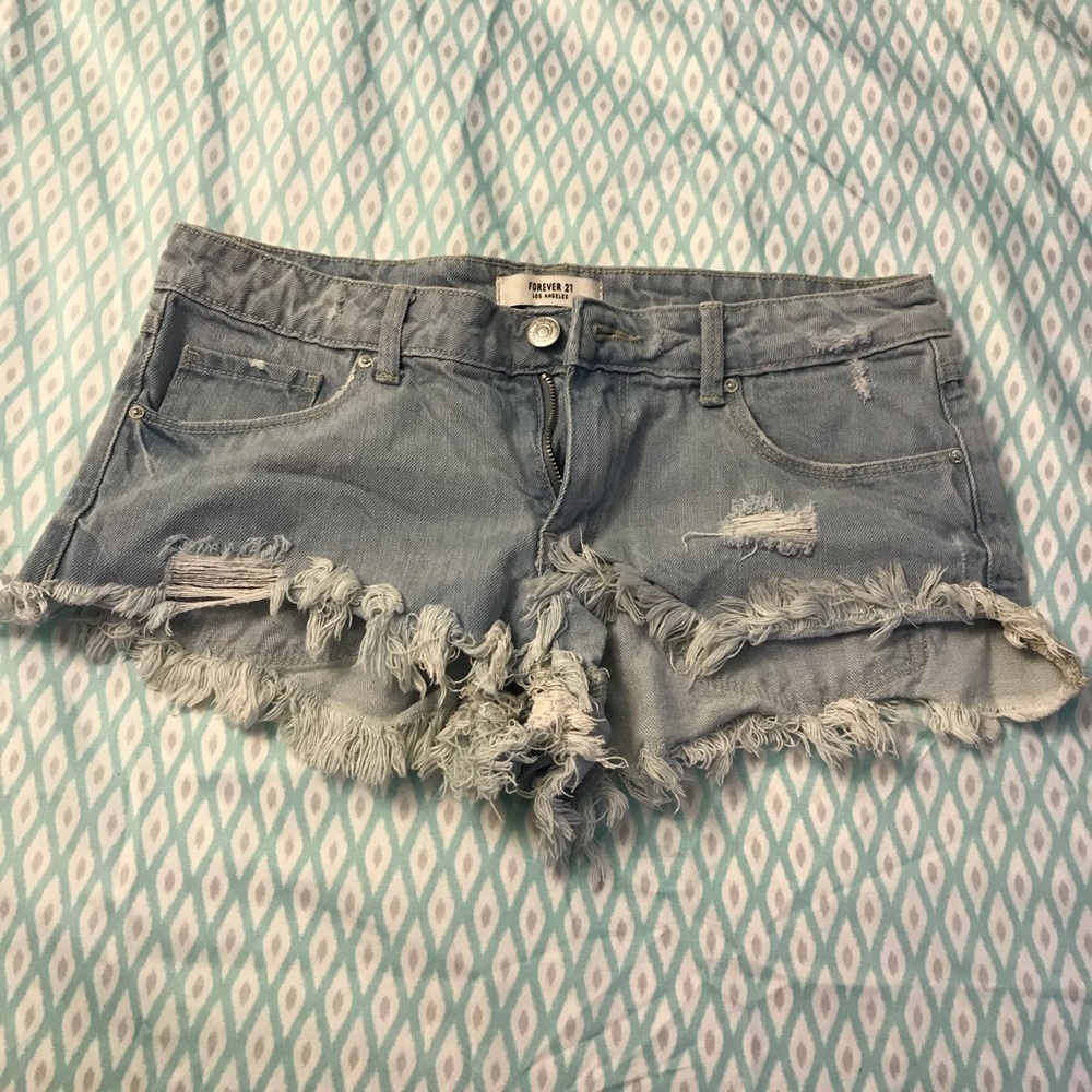 Forever 21 Jean Shorts Sz. 26 - Lt. blue -Like New